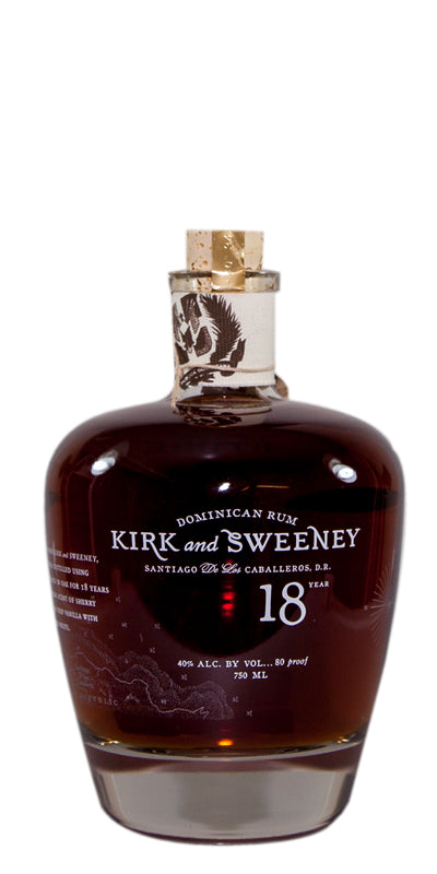 Rum Kirk and Sweeney 18yr